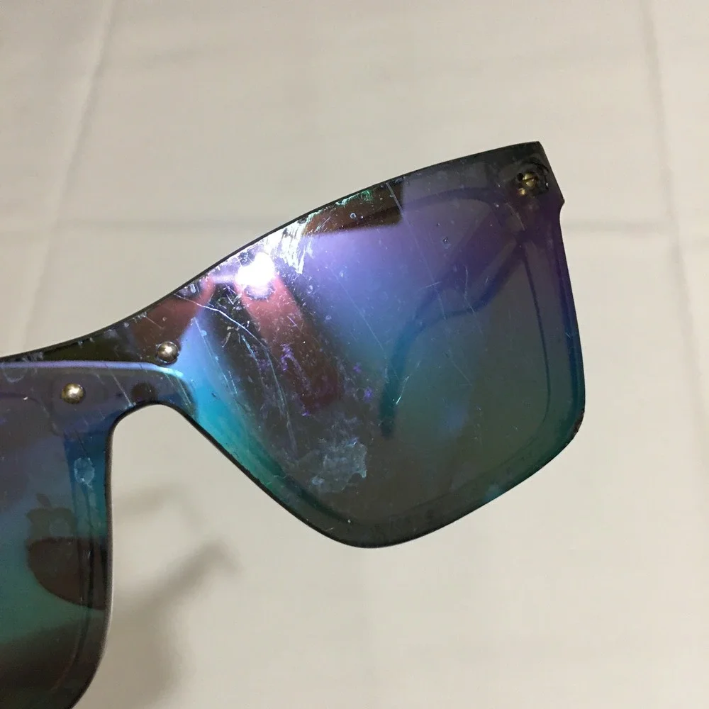 Versace VK 4004U 148/P1 Gold Plastic Square Sunglasses Multicolored
